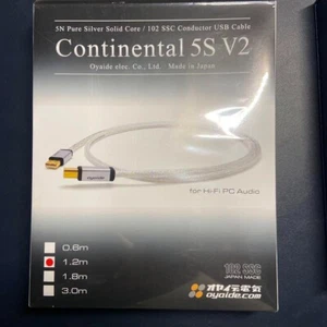 Oyaide Hi-Fi-USB Cable Continental 5S V2 1.2m High Sound Quality Type A to B - Picture 1 of 5