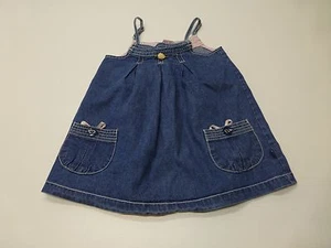 Pumpkin Patch Dress Girls Size 4 Blue Denim Dress Great Condition - Picture 1 of 3