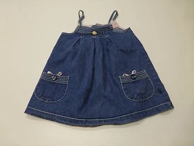 Pumpkin Patch Dress Girls Size 4 Blue Denim Dress Great Condition - Image 1 of 3