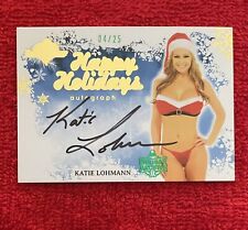 Katie Lohmann #d/25 Autograph Benchwarmer Card! HOT Auto Holiday Archive Playboy