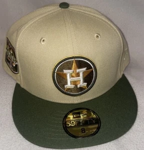 Lids Houston Astros New Era 59Fifty Fitted 8 Hat 2 Tone Green Vegas Strip Cap - Picture 1 of 7