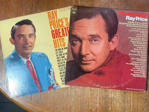 2 Vintage Ray Price Albums The World Of Ray Price, Greatest Hits 3 Vinyls - Picture 1 of 17