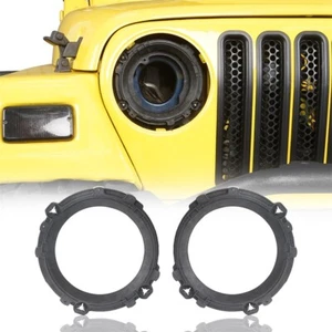 Anillo de repuesto de montaje de faros 1997-2006 Jeep Wrangler TJ 7" ABS - Imagen 1 de 12