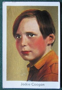 Child Movie Star Jackie Coogan orig 1930s German collector's tobacco card