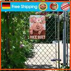 Schwein und Rosenkranz Vintage Metallplatte Blechschild Plakette fr Bar 30x40cm