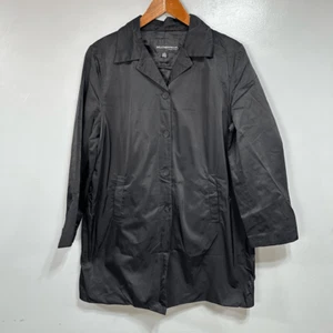 Weatherproof Women’s Rain Coat Slicker sz L Trench #F40 - Picture 1 of 8
