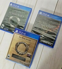 Elder Scrolls Online Gold Edition Sony Playstation 4 PS4 Morrowind Summerset Lot