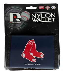 Rico Industries Boston Red Sox Azul Marino Nylon Triple Cartera, Nueva - Imagen 1 de 4