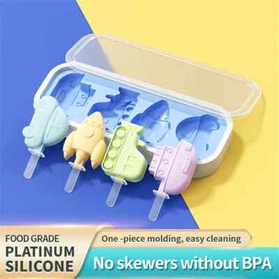 Bandeja de 6 rejillas de silicona molde para helados hágalo usted mismo golosinas de verano 1 pieza Foto 1 de 4