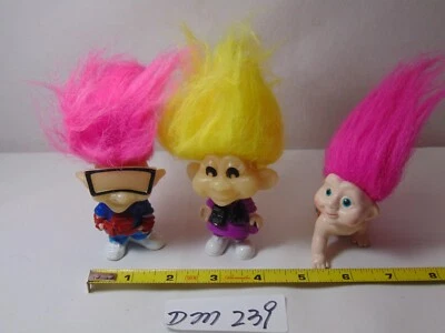 Lote de 3 Muñecas Troll Vintage Lote Mixto Burger King Club Baby Crawling Foto 1 de 4
