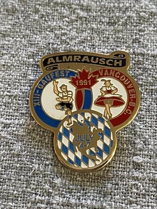 Almrausch XII Gaufest 1991 Vancouver BC July 4-7 Lapel Hat Tie Pin - Bild 1 von 2