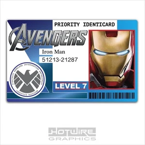 Plastic ID Card (TV & Film Prop) - Iron Man MARVEL AVENGERS Identicard - Picture 1 of 2