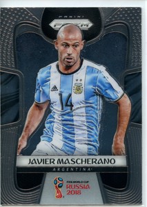 2018 Panini Prizm World Cup Soccer Base #6 Javier Mascherano - Argentina Qty