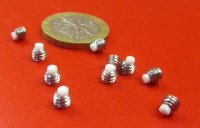 Kmac 18-8 Stainless Steel Set Screws, Nylon Tip, 8-32 x 1/8" Length, 10 Pcs