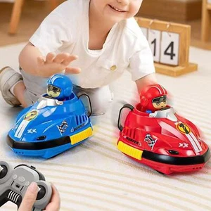 Remote Control Bumper Cars Fun RC Cartoon Car Toy for Kids Children New Year - Picture 1 of 6