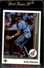 1989 Upper Deck #217 Andy Allanson Cleveland Indians - Nice Card!