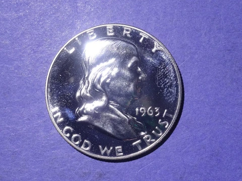 1963 Franklin Half  Ch. Proof (2) Cover