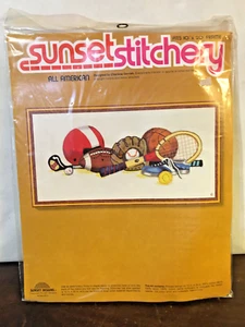 Sunset Stitchery, All American, New Old Stock 1976 - Picture 1 of 3