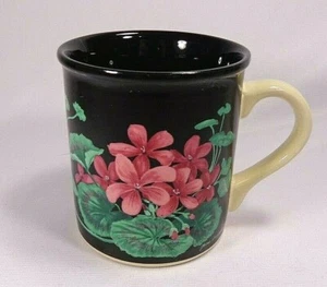Taza de café vintage 1992 primavera rosa geranios tamaño estándar por FIB - Imagen 1 de 8