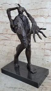 COLLECTIBLE BRONZE SCULPTURE STATUE Art Deco Nude Salvador Dali Lady Figurine - Picture 1 of 10
