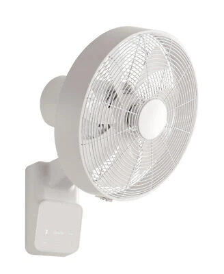 Kleiner Wandventilator mit Fernbedienung Airos Eco Design Weiss 5 Stufen Timer - Bild 1 von 4