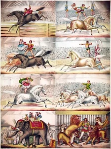12934.Decor Poster.Wall art.Home vintage interior design.Victorian circus acts - Picture 1 of 1