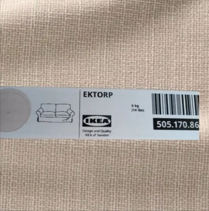 Ikea EKTORP Bezug für 2er Sofa Hillared beige NEU Limited - Bild 1 von 2