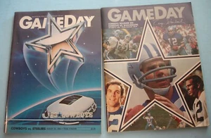 Dallas Cowboys GAME DAY Magazine (2)AUG OCT 1983 Staubach VS STEELERS BUCCANEERS - Picture 1 of 6