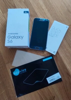 Samsung  Galaxy S6 5.1" 16MP 3GB-32GB Android 5.0 Smartphone - Schwarz - Bild 1 von 4