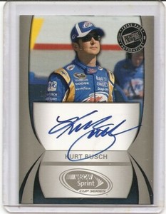 2011 Press Pass Kurt Busch Silver Auto Card 13/50