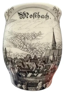 Taza de té de café Altenklnstadt escena urbana alemana en relieve 1852 Nokbach - Imagen 1 de 6