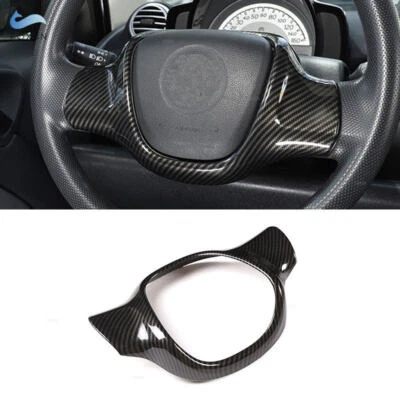 Cubierta de cuadro de volante de fibra de carbono para Mercedes Smart Fortwo 2009-2015 Foto 1 de 4