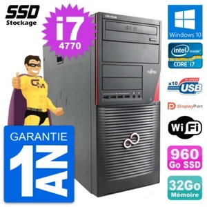 PC Tour Fujitsu Celsius W530 MT Intel I7-4770 RAM 32GB SSD 960GB Windows 10 Wifi - Bild 1 von 7