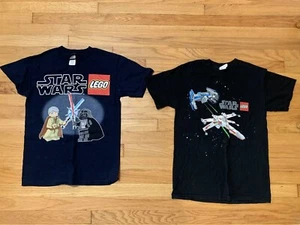 Lot Of 2 Lego Star Wars Shirts Youth Kids Small EUC - Picture 1 of 5