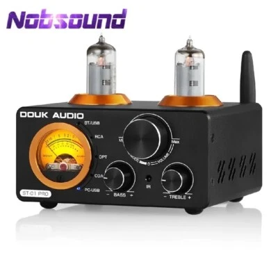 Douk Audio ST-01 PRO HiFi Bluetooth 5.0 Valve Tube Amplifier USB/COAX/OPT Amp - Image 1 of 4