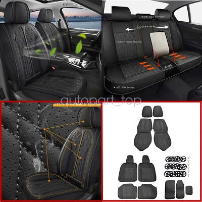 2004 2005 2006-16 Leather Car 5-Seat Covers Cushion Front & Rear For Scion tC xB - Image 1 of 4
