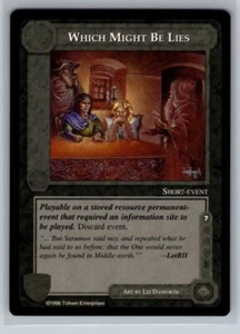 Which Might Be Lies NM Limited Dark Minions Middle Earth CCG LoTR - Picture 1 of 2