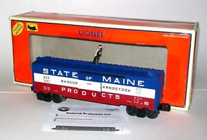 LIONEL 6-36813 STATE OF MAINE WALKING BRAKEMAN BOXCAR
