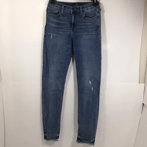 Lucky Brand Damen Skinny Jeans 2/26 Stretch Distressed ausgefranster Saum blau - Bild 1 von 12
