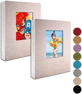 Photo Album Book 5X7 – 2 Pack, Each 26 Clear Pages Hold 52 Pictures. 5X7 Photo A - Picture 1 of 11