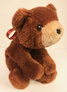 1977 Gund Teddybär 10 Zoll Plüsch rotbraun zimt Vintage Stofftier T6 - Bild 1 von 3