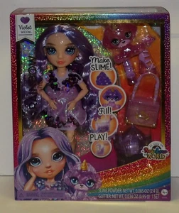 Rainbow High ~ VIOLET WILLOW ~ 11" Shimmer Puppe mit Schleim Kit & Haustier NEU - Bild 1 von 11