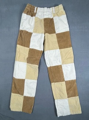 Urban Outfitters Pants Womens S Tan Cream Patchwork Baggy Elastic Waist Ladies - Image 1 of 4