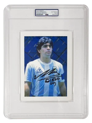 Rare Diego Maradona Signed Photo. Auto PSA - Image 1 of 3