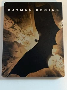 Batman Begins Tin Case Blu-ray Christian Bale Michael Caine Disc Steelbook case. - Picture 1 of 5