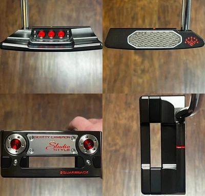 Scotty Cameron Studio Style Squareback Putter - New - Xtreme Dark Finish - RED - Image 1 of 4