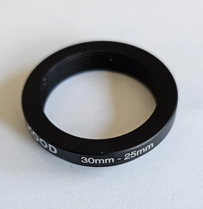 STEP DOWN ADAPTER 30MM-25MM STEPPING RING 30 TO 25MM 30-25 STEP DOWN RING - Picture 1 of 4