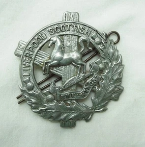Gorra del Ejército Británico Insignia Liverpool Escocés LOS REYES Original - Imagen 1 de 2