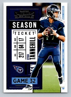 2020 Panini Contenders Ryan Tannehill #9 Tennessee Titans - Image 1 of 2