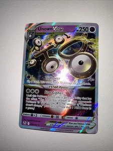 Unown VSTAR 066/195 Swsh12: Sword & Shield - Silver Tempest Holo - Picture 1 of 3